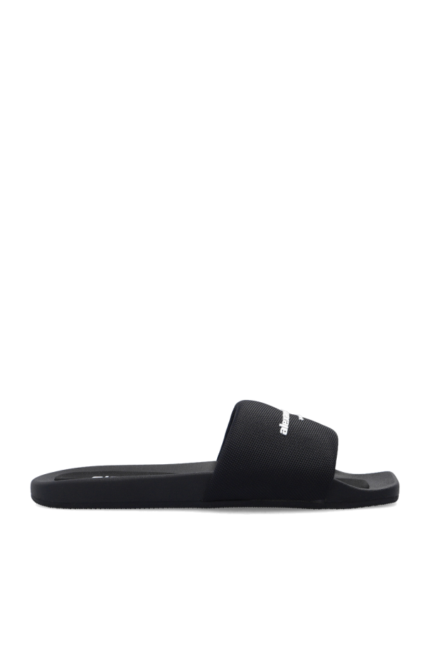 Alexander Wang Slides with logo