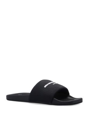 Alexander Wang Slides with logo