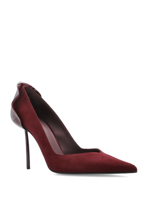 Le Silla Suede stilettos `Deco Petalo`