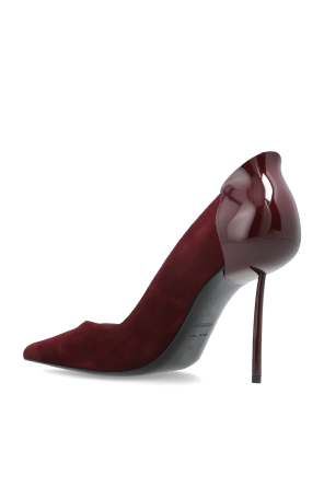 Le Silla Suede stilettos `Deco Petalo`