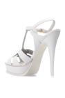 Saint Laurent WHITE ‘Tribute’ platform sandals