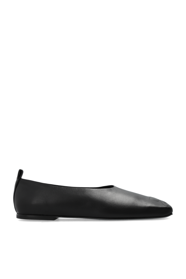 Courrèges Leather ballet flats