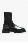 smooth-leather boots Nero