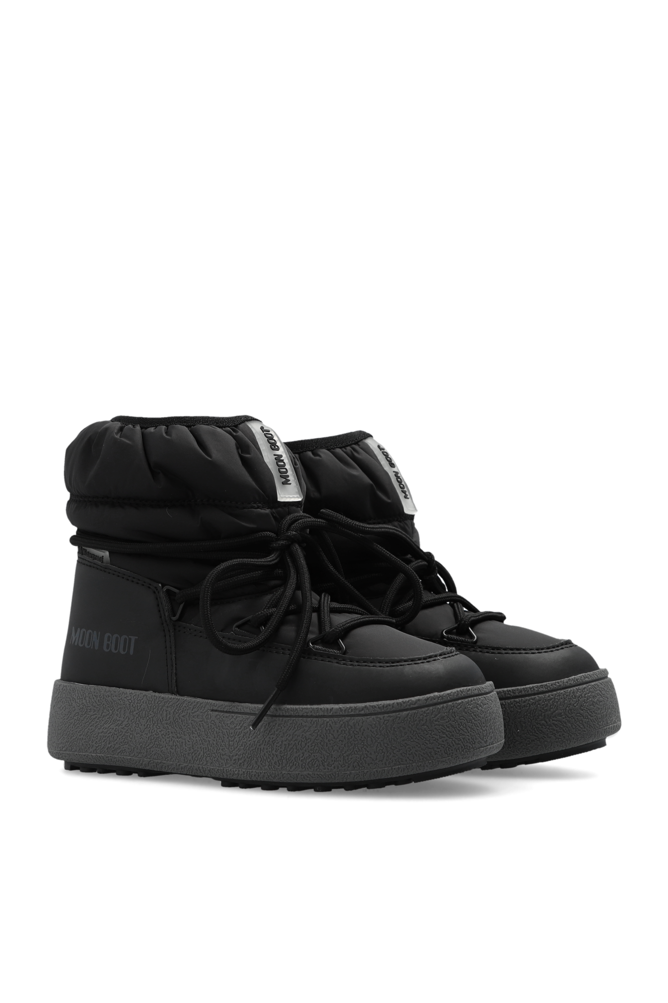 ASRA Mariana boots with harness detail in black leather ‘Jtrack Low’ snow boots