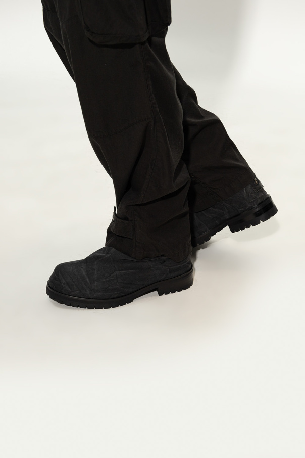 424 Tods link-strap flat sandals Black