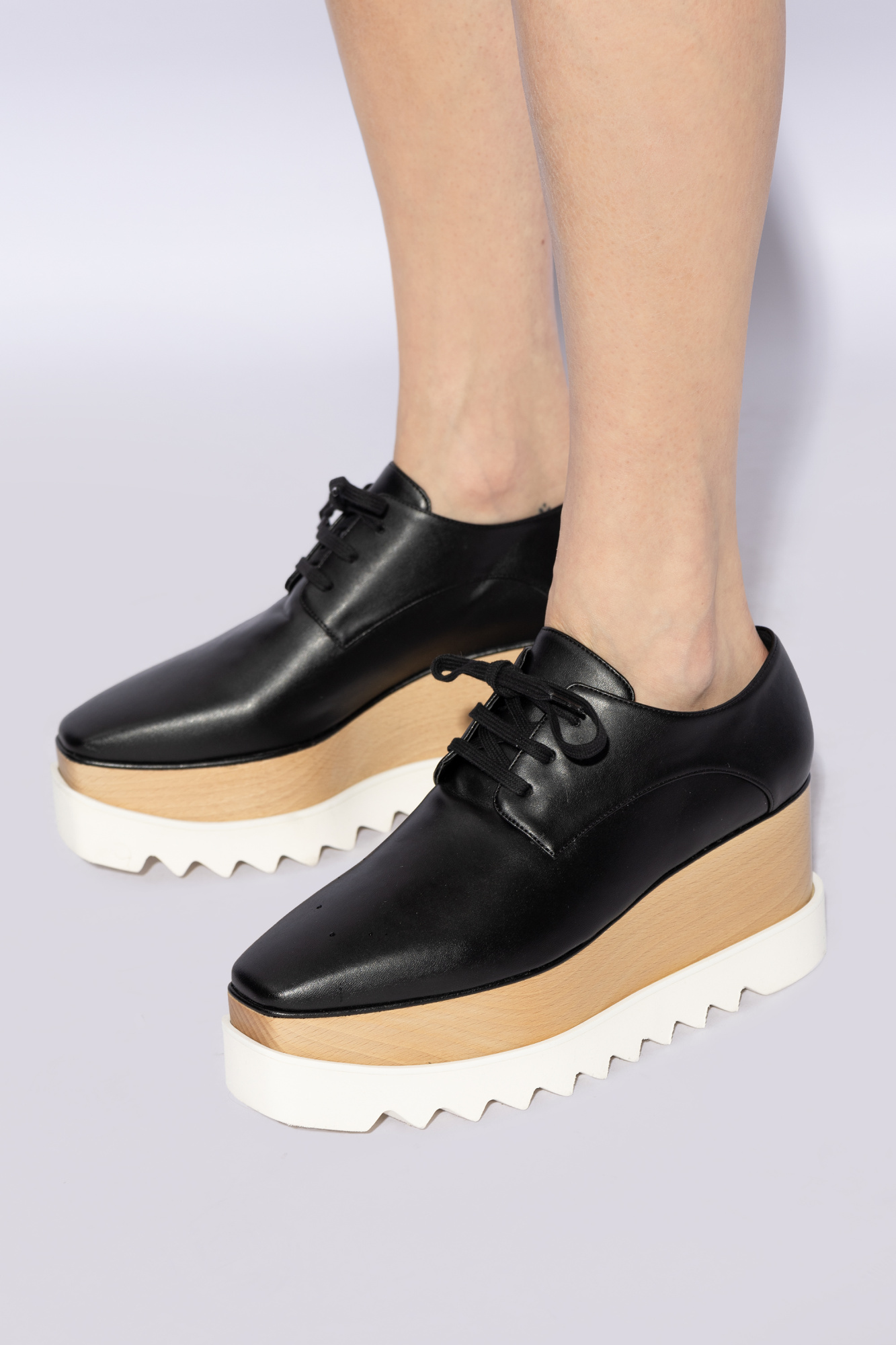 Stella McCartney Wooden Platform Shoes