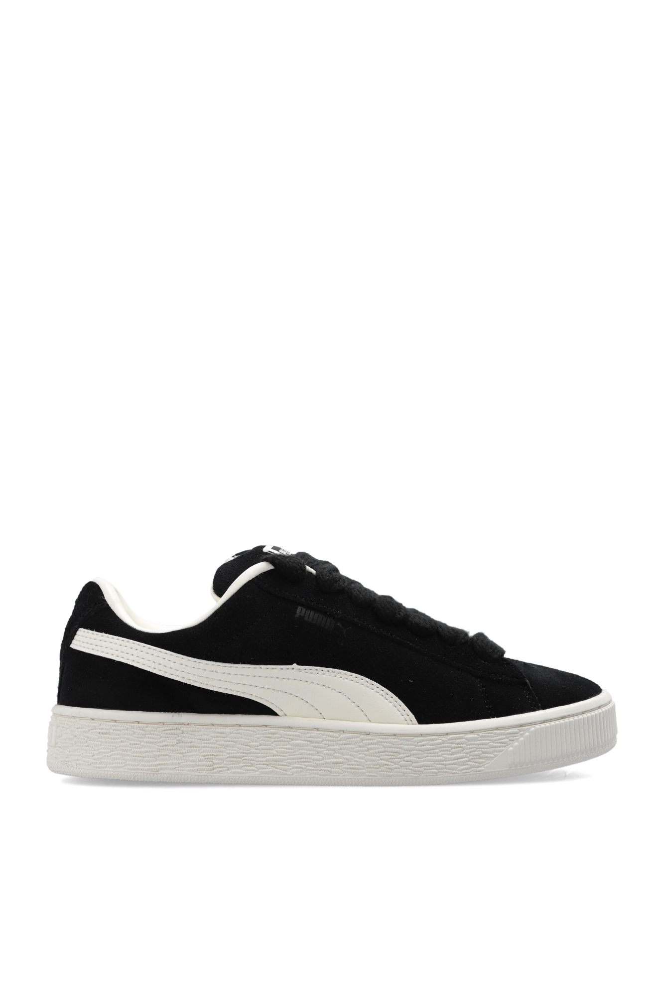 First Puma Suedes! Puma Suede Classic XXI Black White (with white fat  laces!) : r/Sneakers