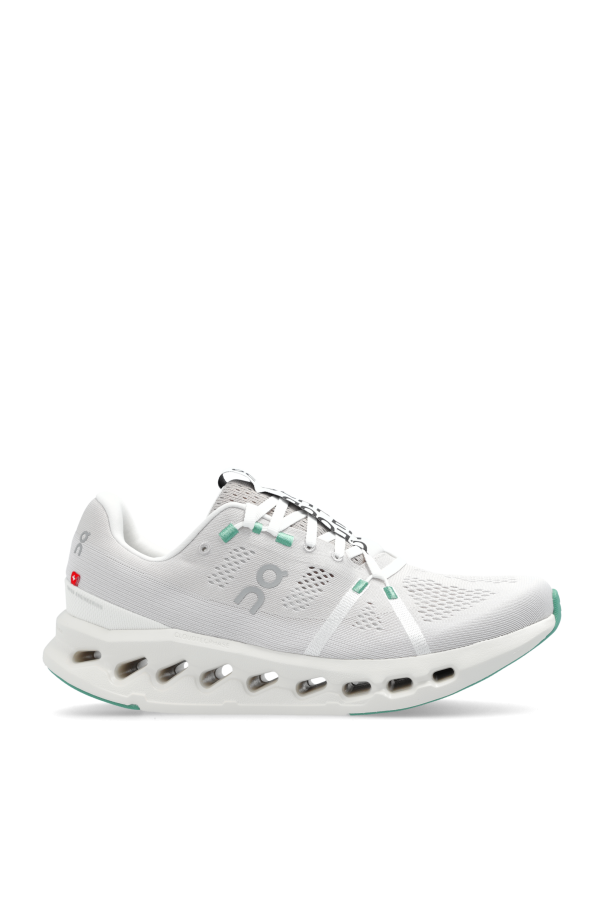 On Running hohe Sneaker mit flacher Plateausohle in Triple-Weiß;
