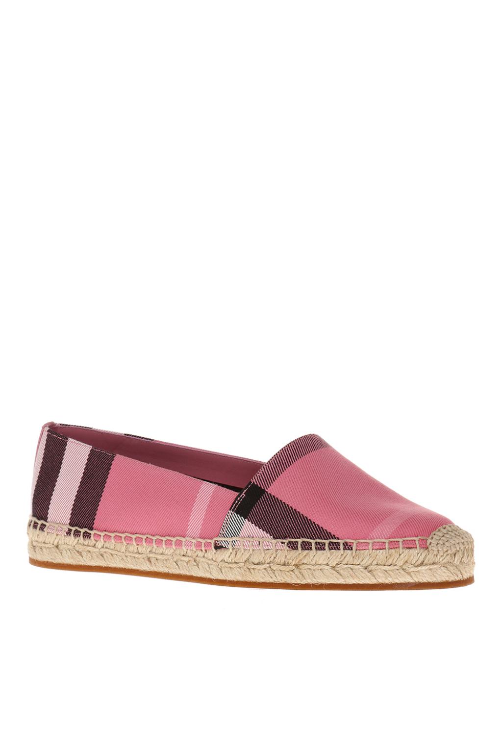 Pink 'Hodgeson' espadrilles Burberry - Vitkac France