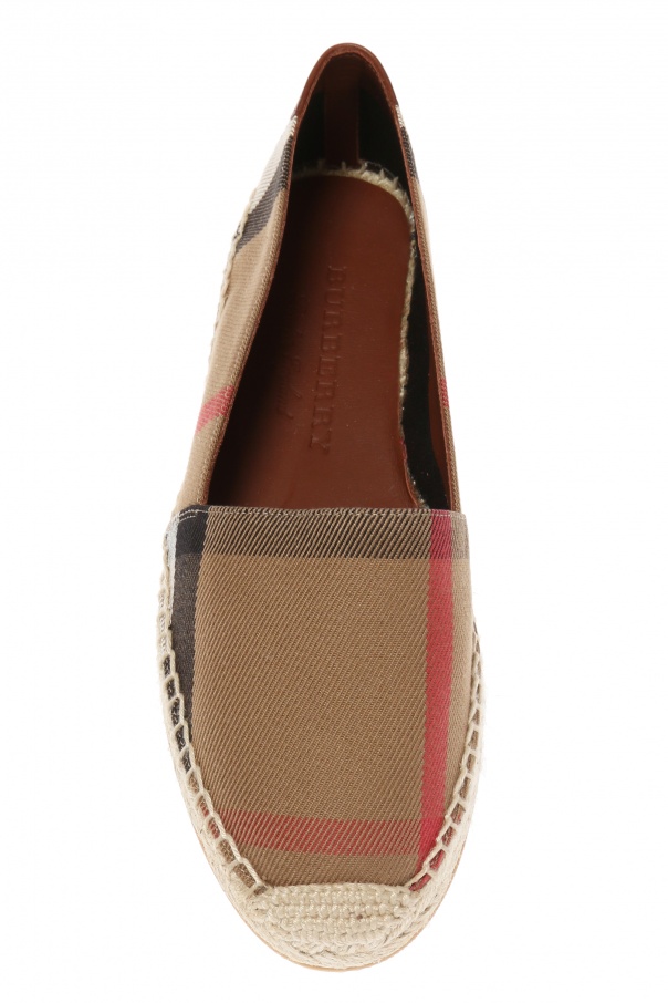 Brown 'Check' espadrilles Burberry - Vitkac KR