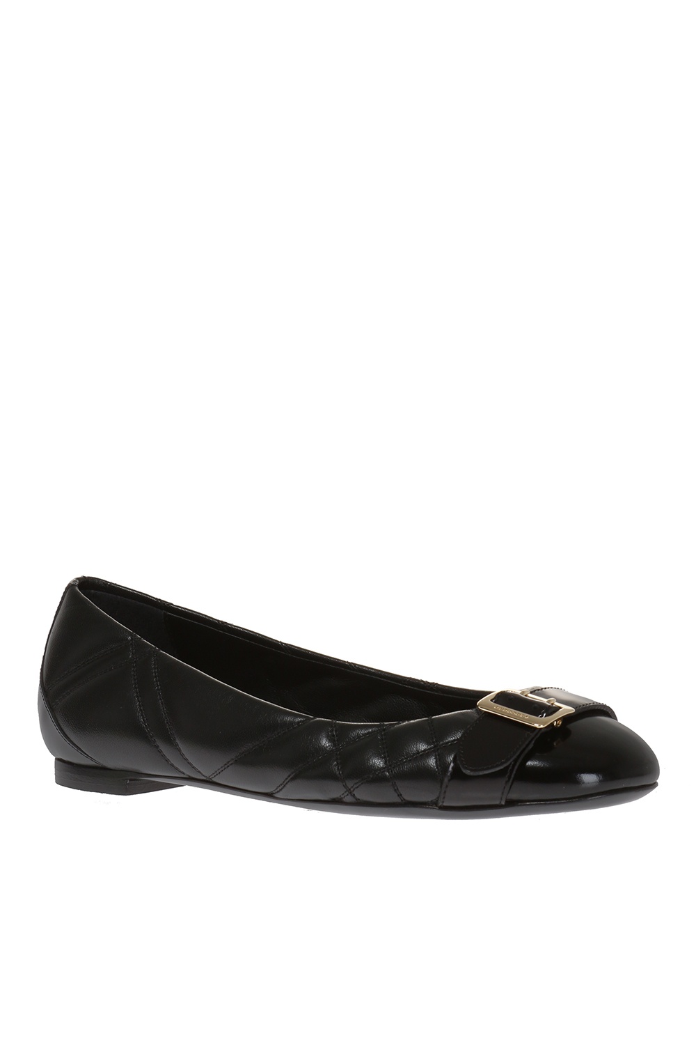 Black 'Buckle' quilted ballet flats Burberry - Vitkac France