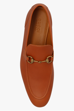 gucci Green ‘Jordaan’ leather loafers
