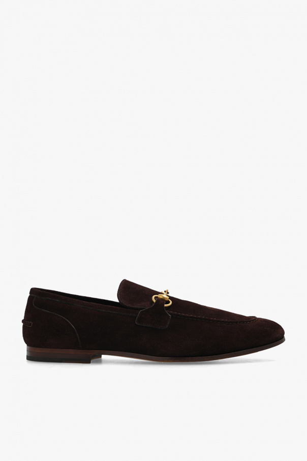 gucci slip Leather loafers