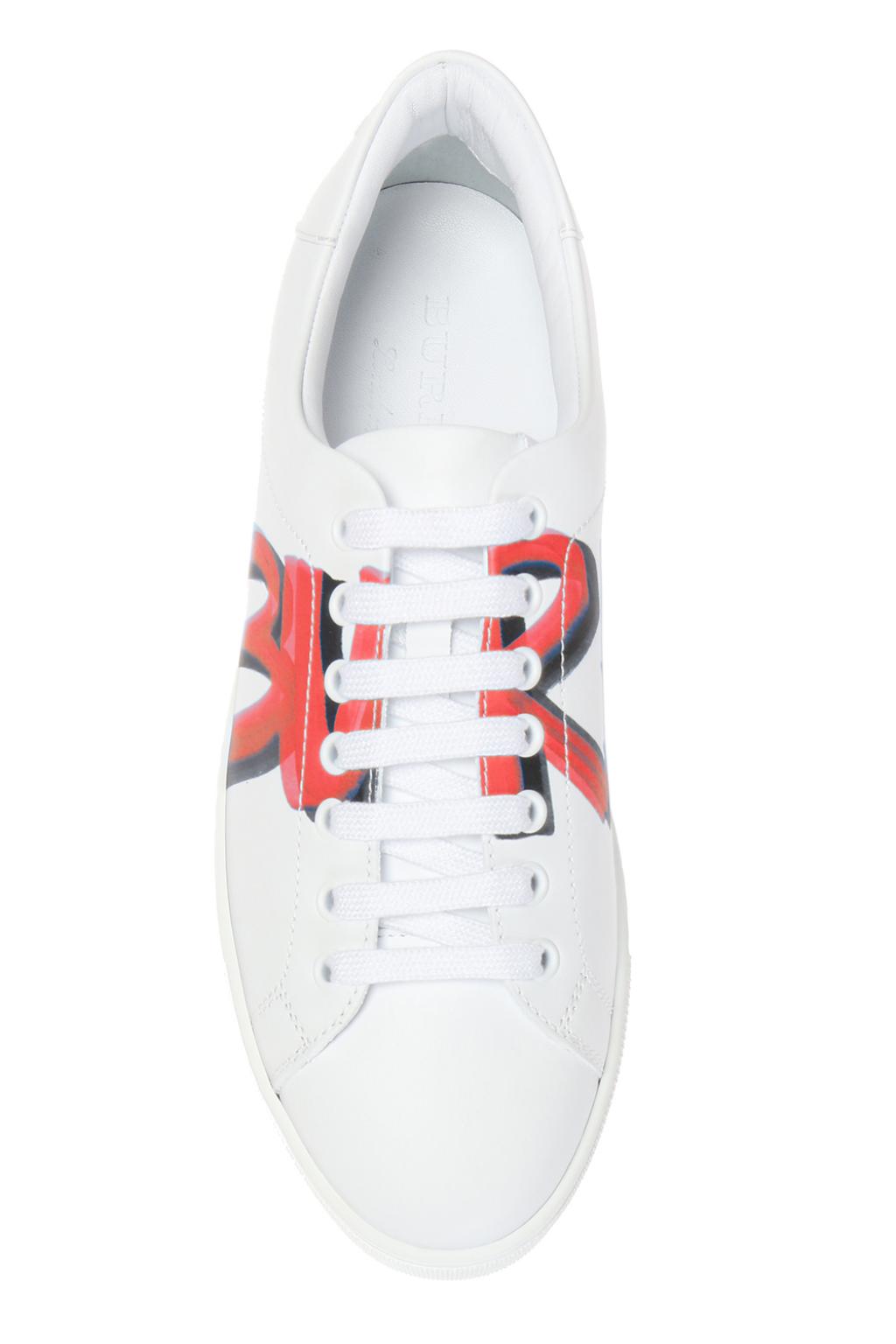 red and white burberry sneakers