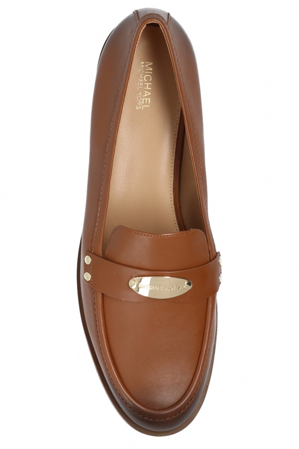 michael kors leather loafers