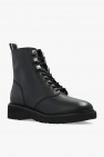 Michael Michael Kors BLACK ‘Haskell’ leather boots