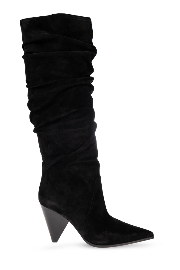 Leather boots ‘Jayla Ruched’ od Michael Michael Kors