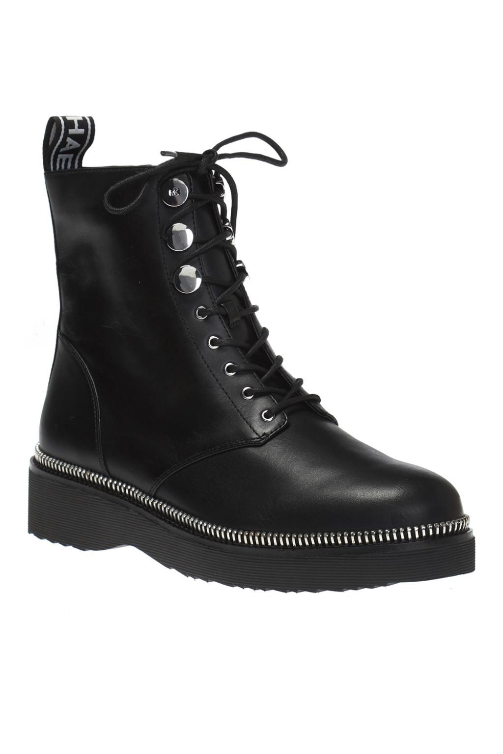 tavie leather combat boot