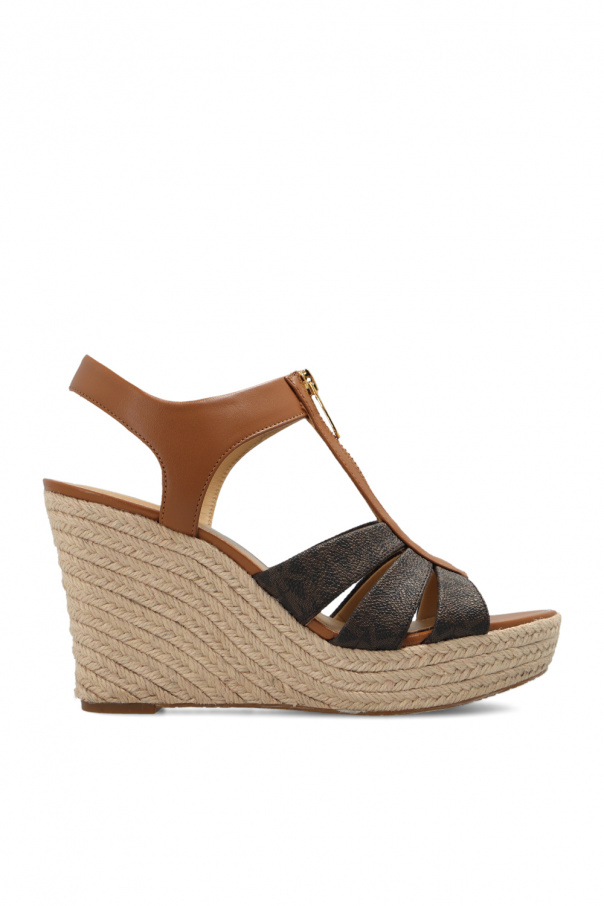 chunky-soled lace-up sneakers ‘Berkley’ wedge sandals