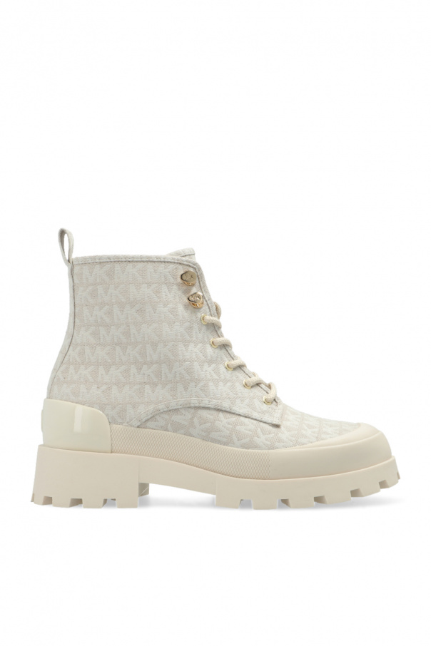 PRIMA CLASSE sneakers marrone camoscio beige pelle AF284 ‘Payton’ combat boots