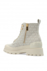 Golden Goose Kids TEEN May slogan-print low-top sneakers ‘Payton’ combat boots