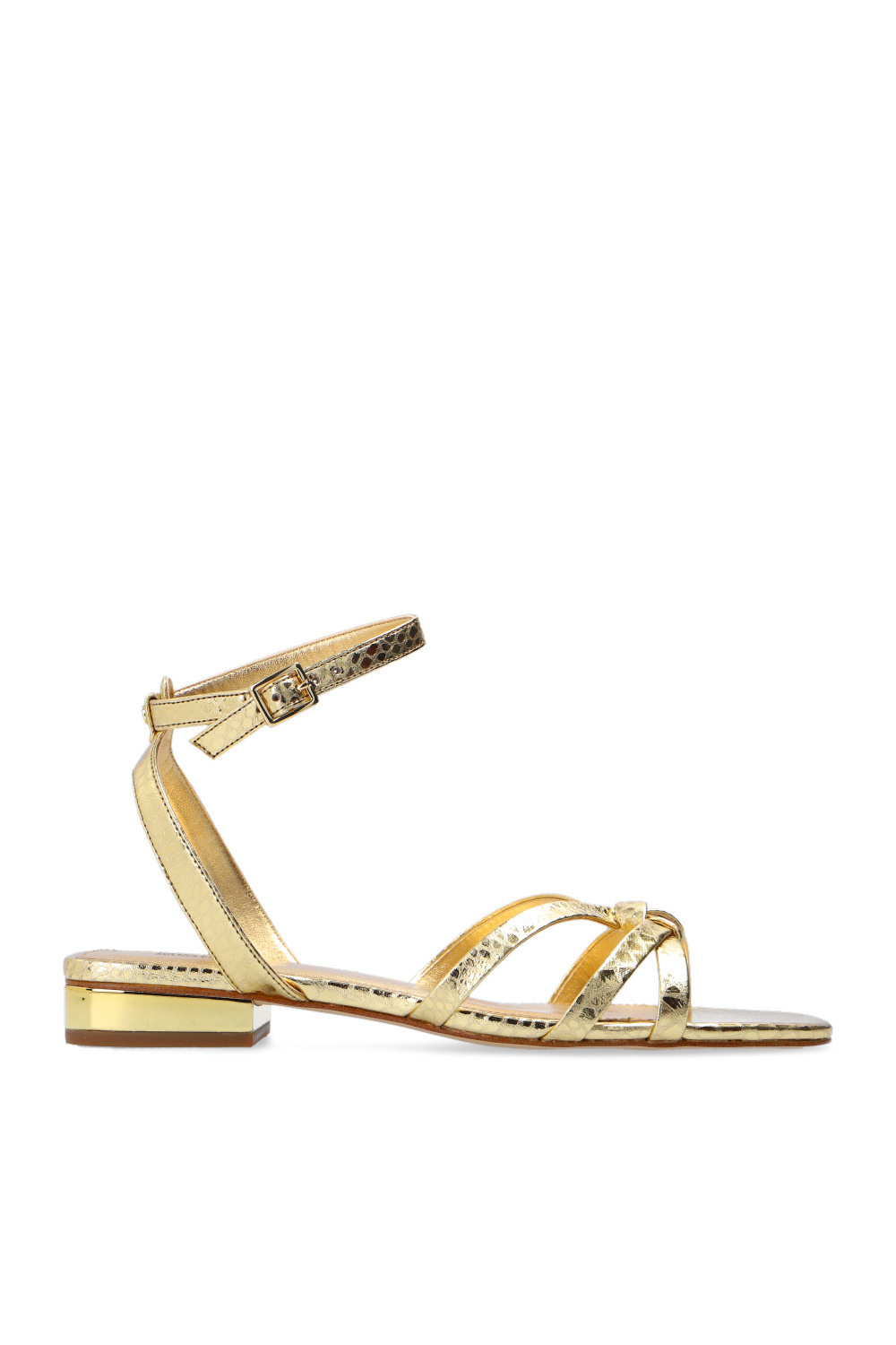 MICHAEL KORS SANDAL IN GOLD COLOR LEATHER
