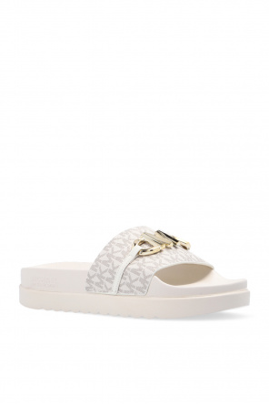GANT Sneaker bassa 'Avona' grigio bianco caramello beige ‘Tyra’ slides with logo