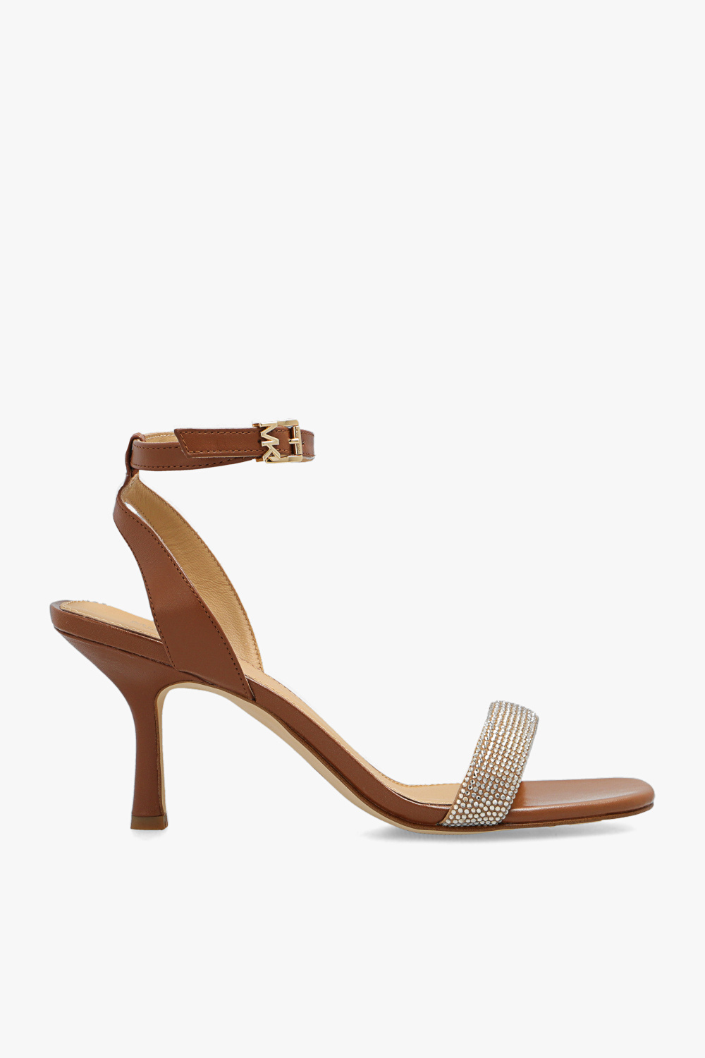 The California slip-on shoes Nude ‘Carrie’ heeled sandals