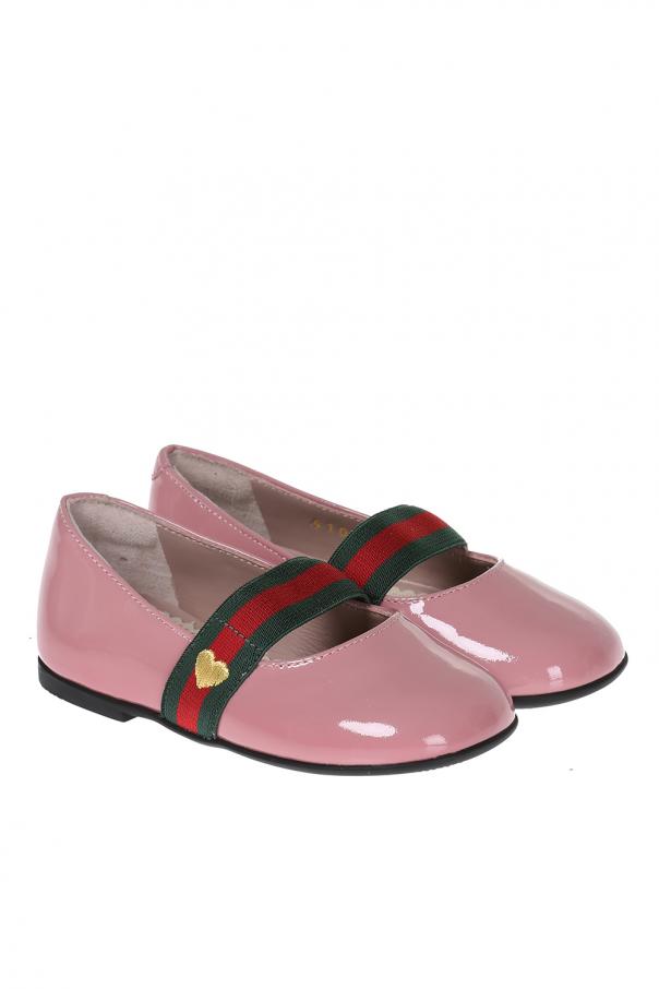 Gucci Kids Leather Ballet Flats, Kids's Kids shoes (25-39)