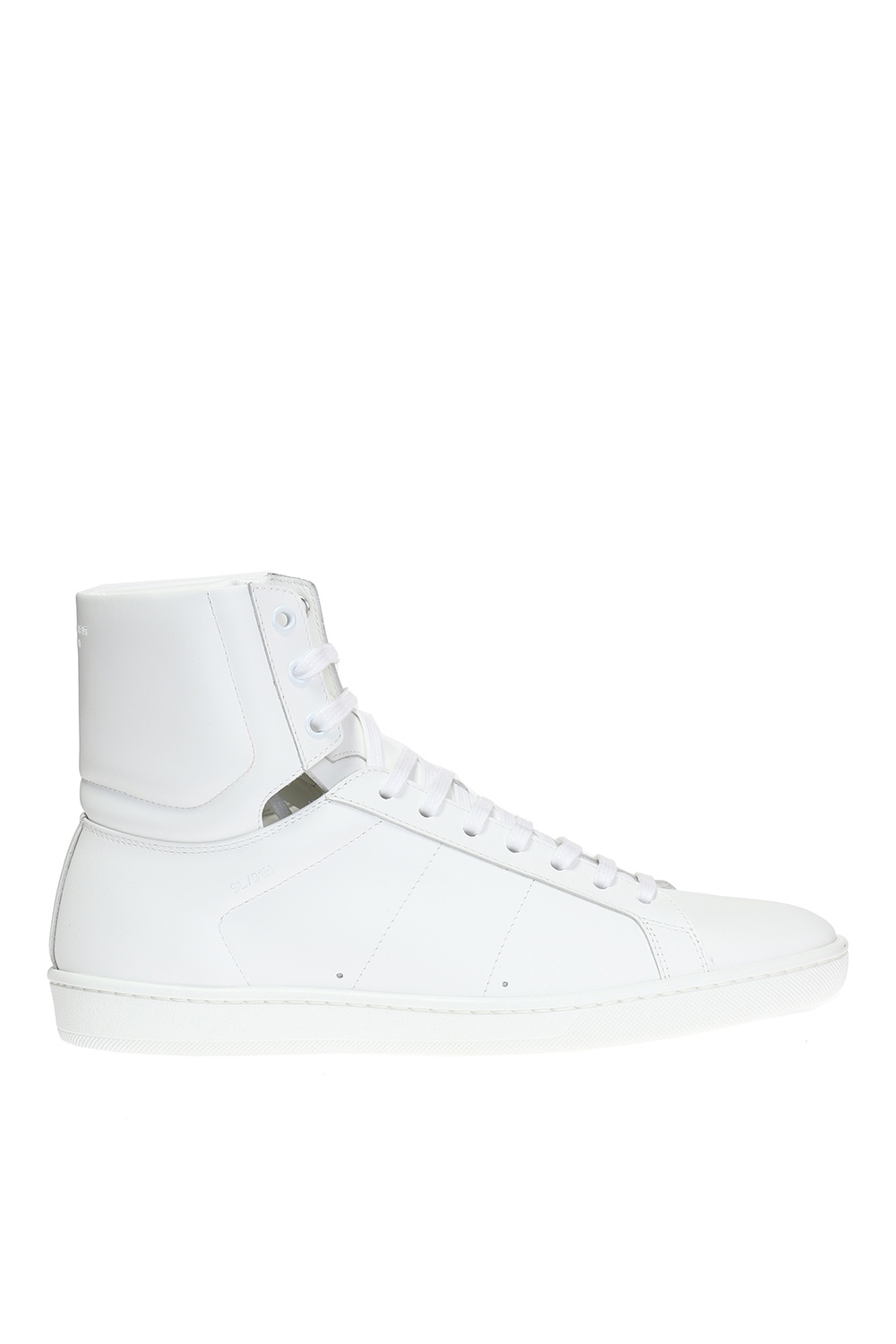 Saint Laurent Black And Gold Sl/10 High-top Sneakers for Men