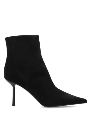Suede heeled ankle boots `Bella`