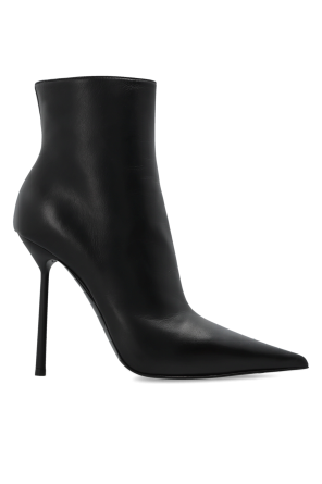 Leather heeled ankle boots `Bella`