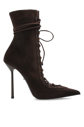 Suede heeled ankle boots "Colette"