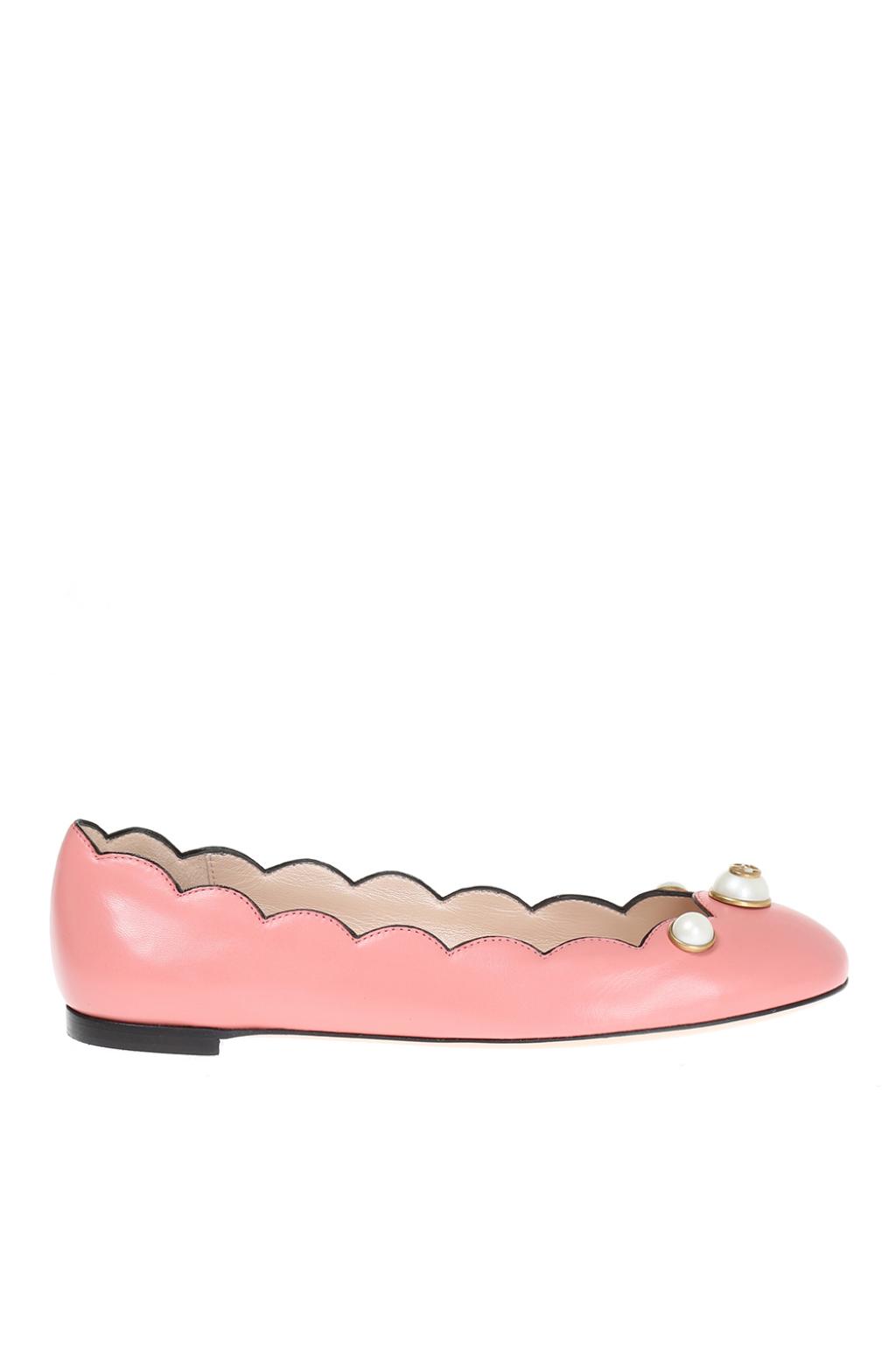 gucci pearl flats