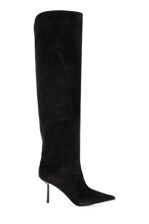 Suede heeled knee boots "Bella"