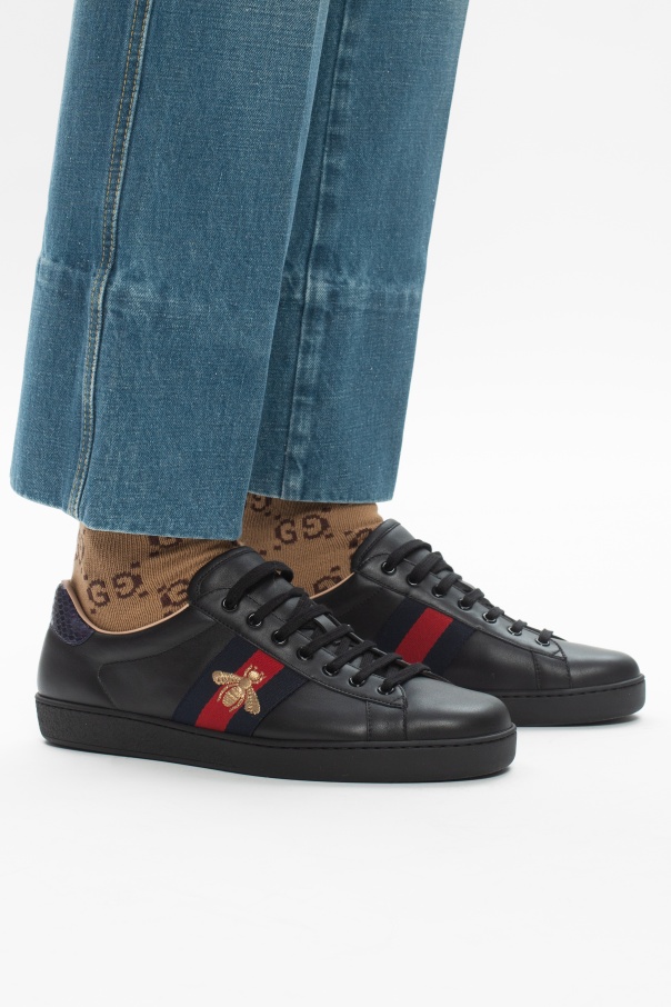 Gucci Bee-embroidered sneakers