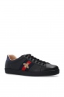 gucci pocket Bee-embroidered sneakers