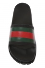 Gucci 'Web' rubber sliders