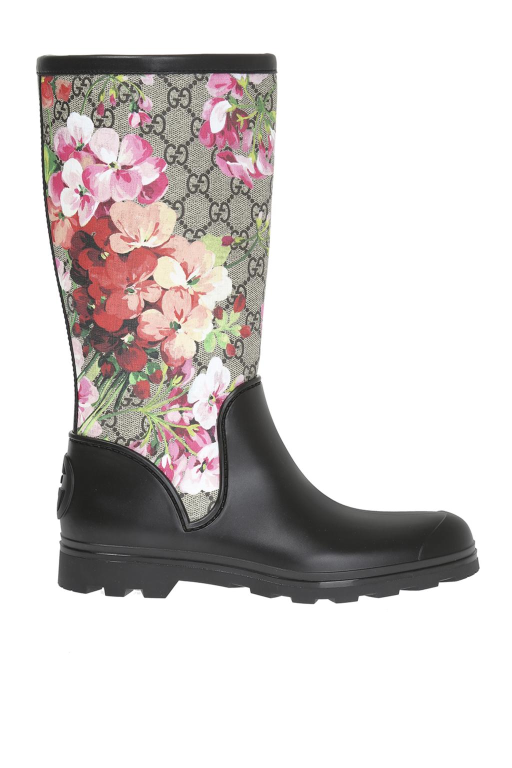 Gucci 'Blooms' printed rain boots | Women's Shoes | Vitkac