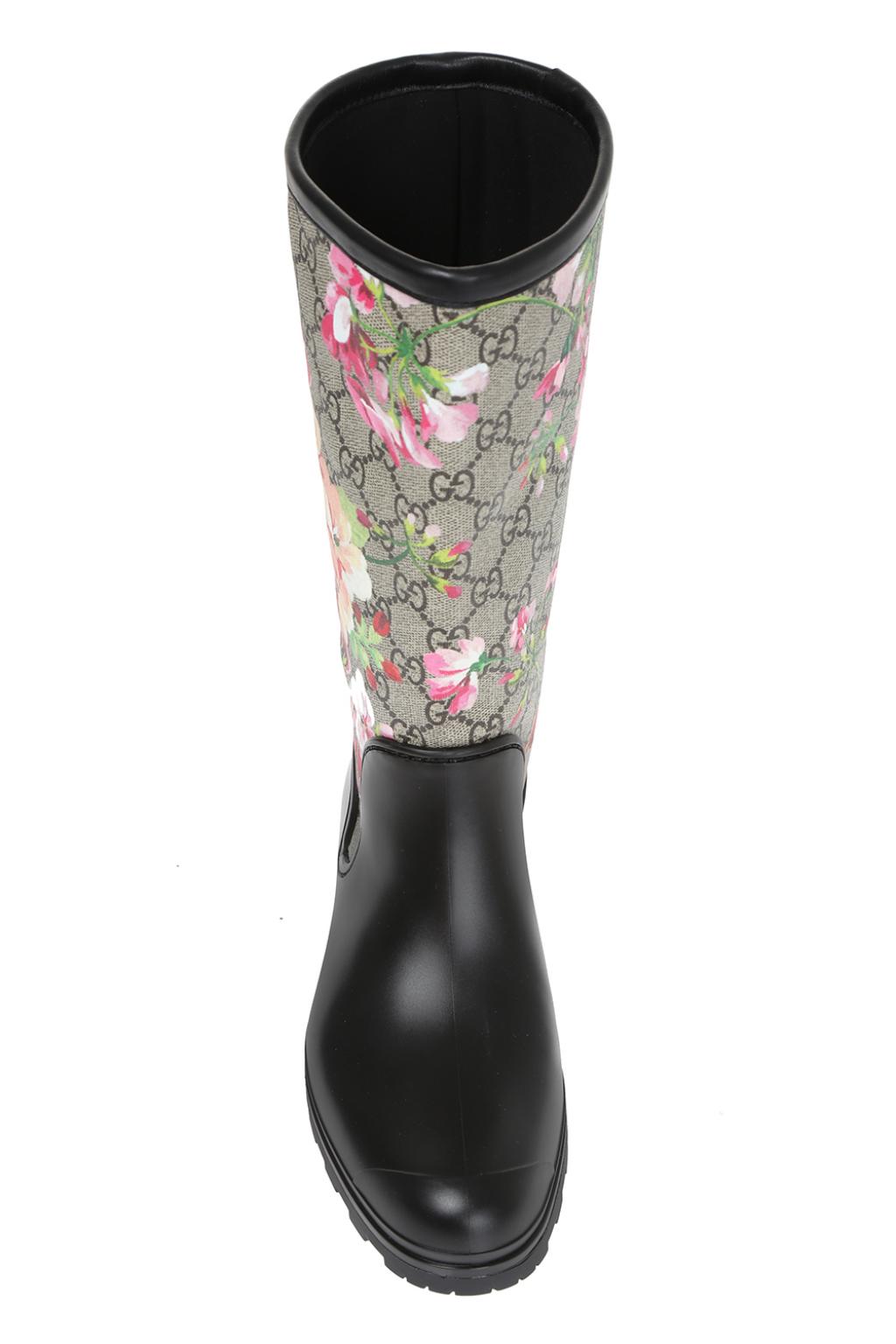 skuffe midnat Afvise Multicolour 'Blooms' printed rain boots Gucci - Vitkac GB