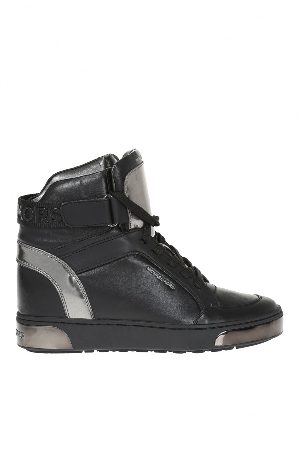 michael kors metallic sneakers high top