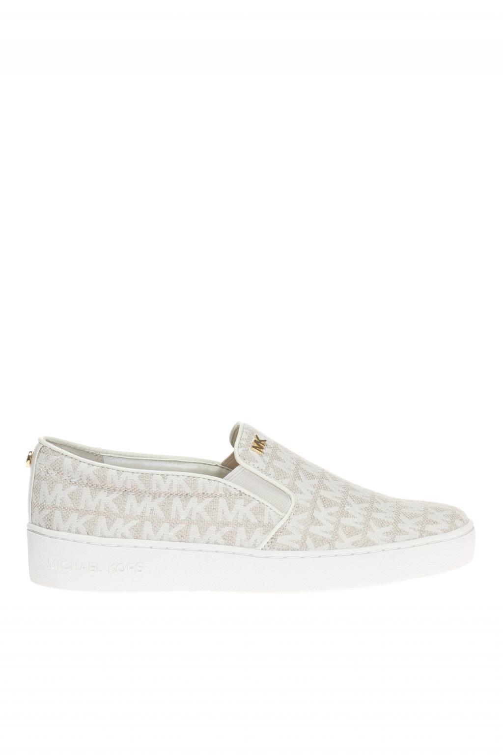 michael kors white keaton slip on sneakers