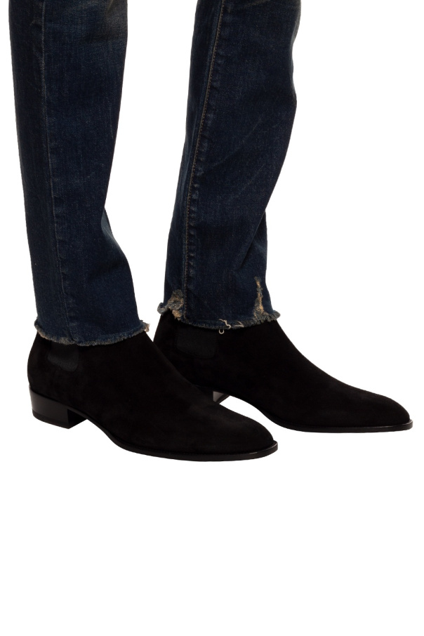 Saint Laurent ‘Wyatt’ denim boots
