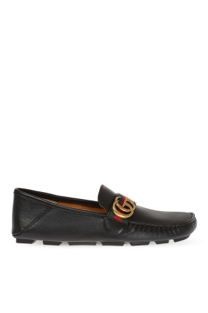 'web' stripe moccasins od Gucci