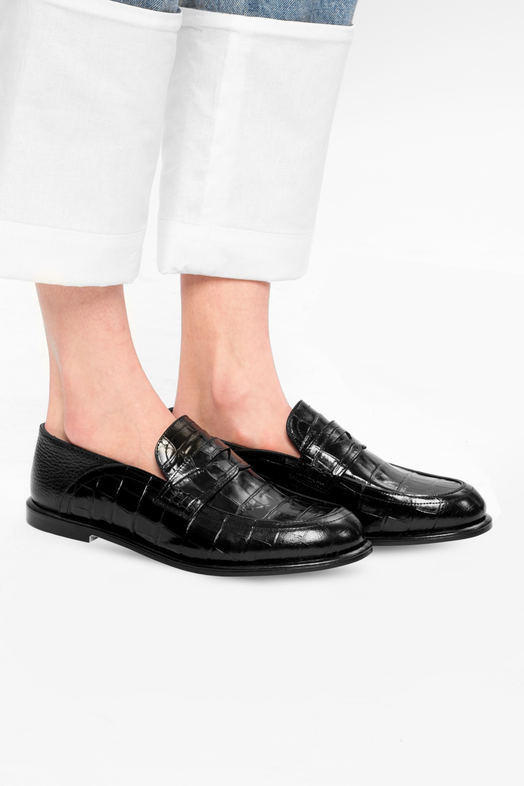 Loewe Leather loafers Women's Shoes | Vitkac