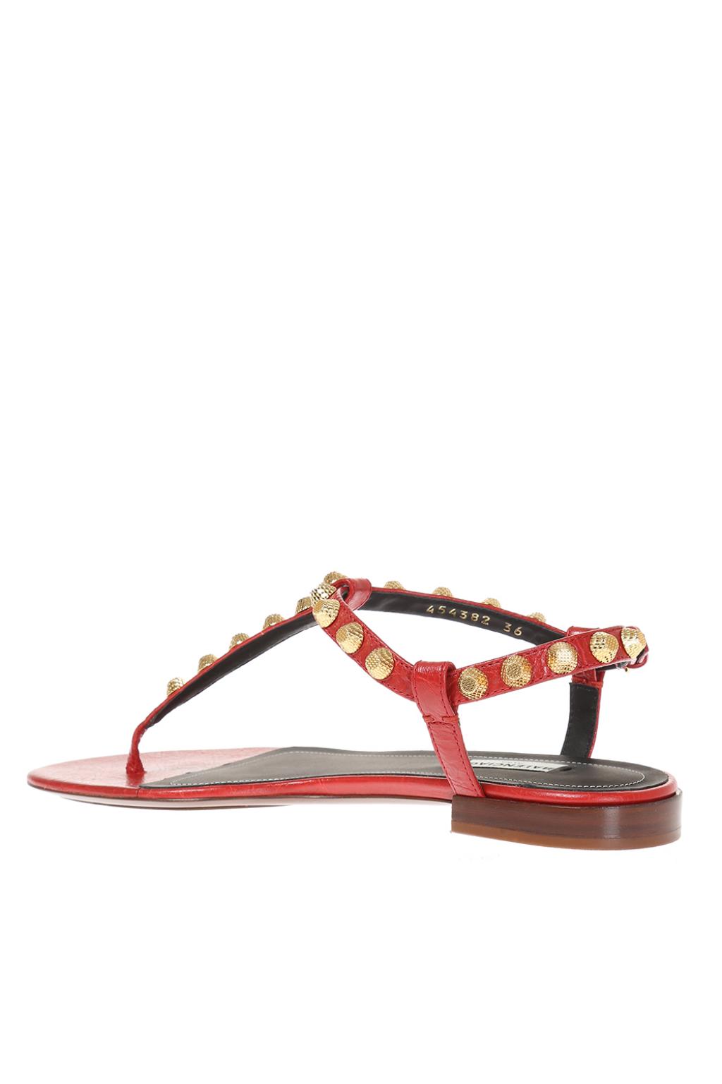 balenciaga studded sandals