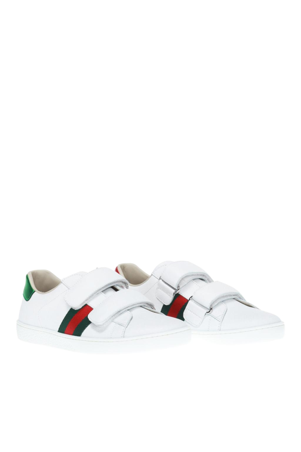 gucci chain Kids 'Web' stripe sneakers