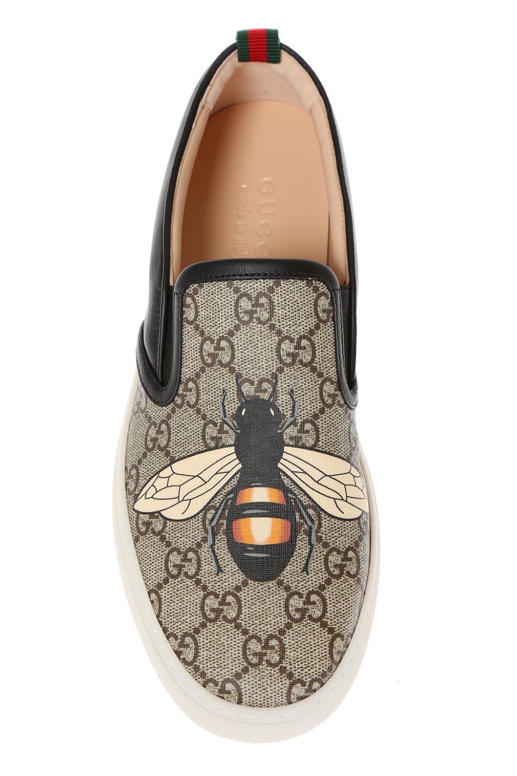 gucci bee slip on