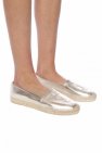 Saint Laurent GOLD Espadrilles with logo