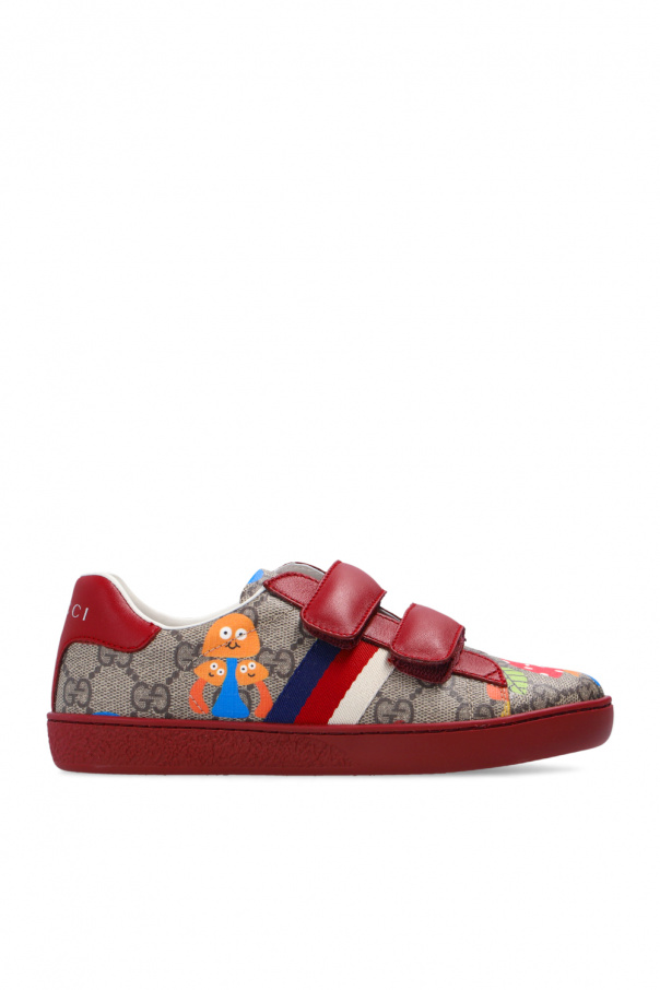 Gucci Kids A close-up look at Billie Eilishs Gucci Flashtrek sneakers